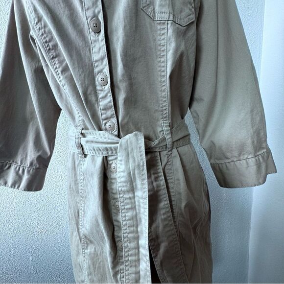 Gloria Vanderbilt Y2K Dress Cotton Button Down Casual SZ 12 - Picture 6 of 15